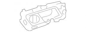 Mercedes W164 ML inner rear right door handle