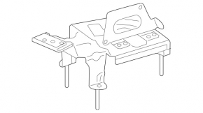 Mercedes GLS-class X166 13-19 air suspension compressor bracket