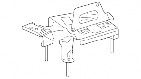 Mercedes GLS-class X166 13-19 air suspension compressor bracket