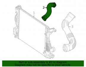 Right intercooler pipe for Mercedes H247 GLA 20-23 M260