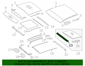 Rear panoramic window blind for Mercedes C-class W205 19-21 gray