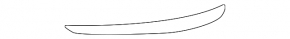 Right rear bumper grille molding for Mazda CX-70 25-26 light