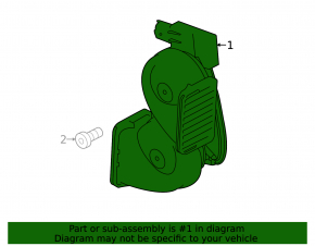 2-piece horn assembly for Land Rover Range Rover 13-21
