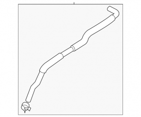 Cooling pipe left Mazda 3 19-23 2.5 Mexico built