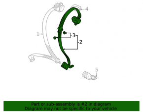 Seat belt 2 row rear center Volkswagen ID.4 23-25 black