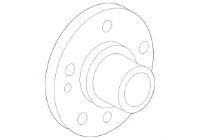 Front left wheel hub for Mercedes X164 GL W164 ML