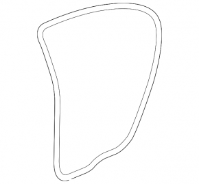 Door seal rear left Chevrolet Cruze 16-
