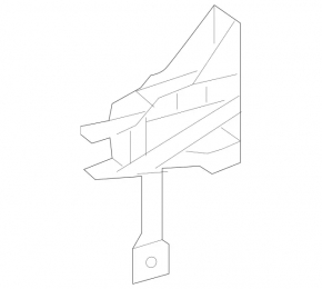 Left radiator deflector bracket for Infiniti QX30 17-plastic