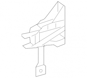 Left radiator deflector bracket Mercedes GLA 14-20
