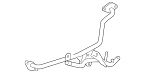 Long EGR tube for Lexus NX300h 15-21