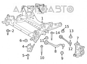 Lower control arm, front left, BMW X3 G01 18-23 Xdrive30i, m40i
