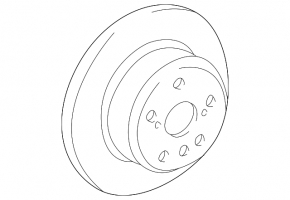 Rear left brake disc for Toyota Highlander 2001-2007