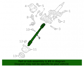 Steering joint Mitsubishi Outlander 19-22
