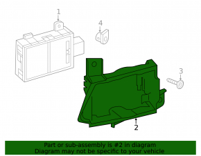 The front left Blind Spot Sensor Bracket (BSM) for Audi A6 C8 19-25 has a broken connector.
