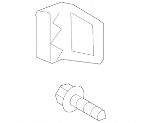 Bracket for the hood release handle of the Audi E-Tron 19-23