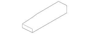 Fang of the lower reinforcement of the front bumper left BMW i3 14-20
