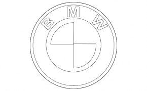 BMW Z4 09-17 front bumper emblem