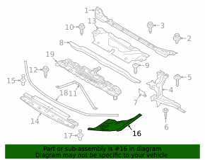 Left TV cover for BMW 4 Series G22 G26 21-25