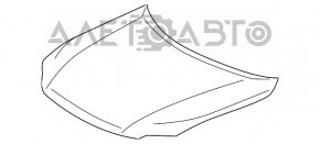Lexus RX350 RX450h 10-15 bare hood