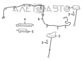 Chrysler 200 15-17 Antenna