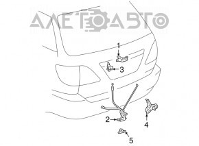 Lexus RX300 98-03 trunk lock
