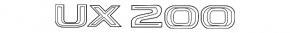 Emblem inscription "UX200" trunk door Lexus UX200 UX250h 19-