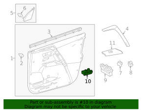 Front left seat memory button for Toyota Rav4 16-18