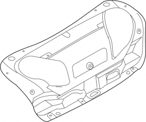 Infiniti G25 G35 G37 4d 06-15 black trunk lid trim