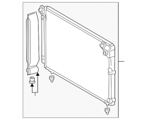 Lexus IS200 IS300 99-05 Air Conditioning Radiator Condenser