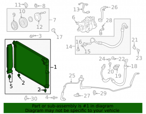 Lexus IS200 IS300 99-05 Air Conditioning Radiator Condenser