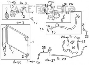 Lexus IS200 IS300 99-05 Air Conditioning Radiator Condenser