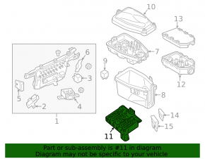 Porsche Panamera Trunk Fuse Box 10-16