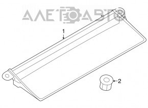 Brake light Porsche Panamera 14-16