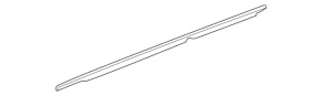 Molding door-glass center front right Mercedes GLS-class X166 13-19 chrome