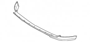 Front bumper lip Ford Explorer 11-15 prerest, scratch, torn