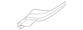 Left wiper grille seal Mazda CX-7 06-09