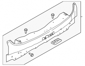 Rear panel Nissan Murano z52 15-24 silver