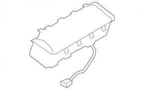 Lincoln Corsair 20-26 passenger airbag in the dashboard