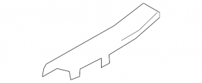 Mazda CX-50 23-25 black rear right door sill trim
