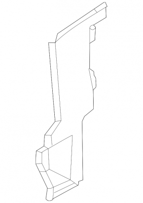 Right radiator deflector Mazda CX-50 23-25