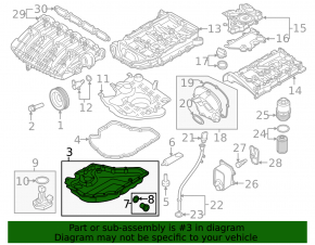 Oil pan VW Jetta 19- 2.0T