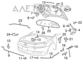 VW Jetta 11-18 USA Hood Lock Hook