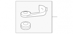 Radiator bracket upper right Chevrolet Volt 16-