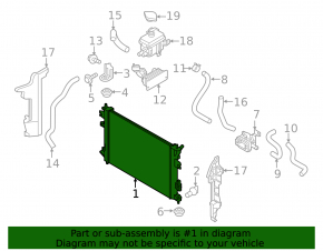 Radiator cooling water Kia Soul EV 15-19