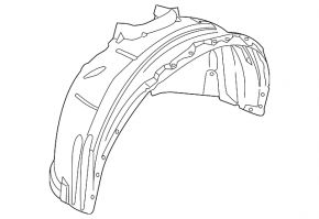 Front right fender liner Volvo S60 11-18