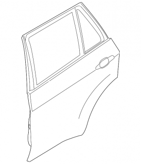 Door assembly rear left BMW X5 F15 14-18