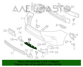 Front bumper grille lower Lexus RX350 RX450h 13-15 rest