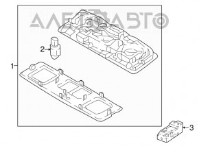 Second row right light for VW Taos 22-25
