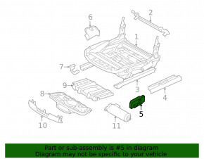 BMW X3 F25 11-14 passenger seat control