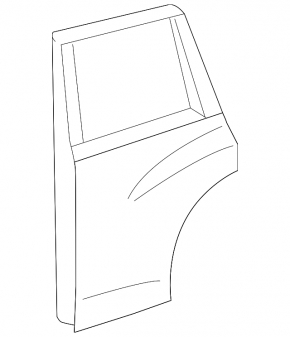 Bare rear right door Lexus GX460 10-19